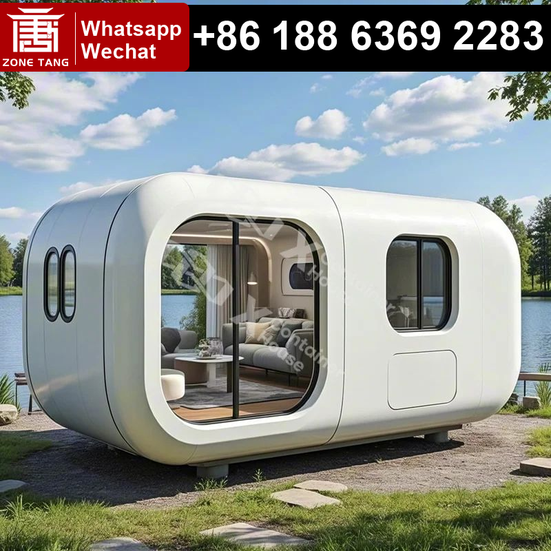 Sustainable Living Is - Prefab Modular Steel Cabin Apple Capsule