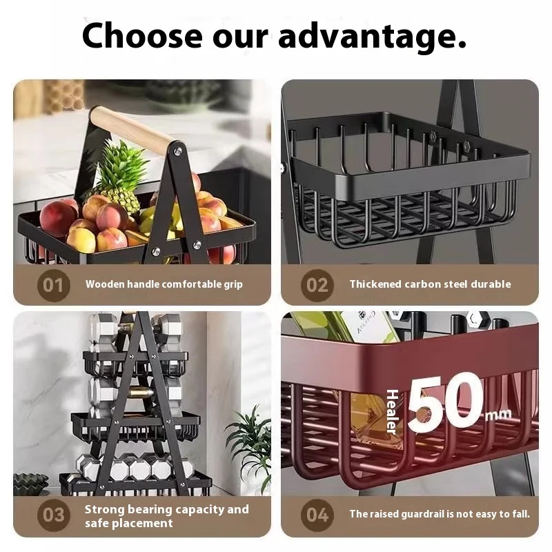 New 2 3 Tiers Countertop Fruit – Compost Bin Countertop recenzja i cena