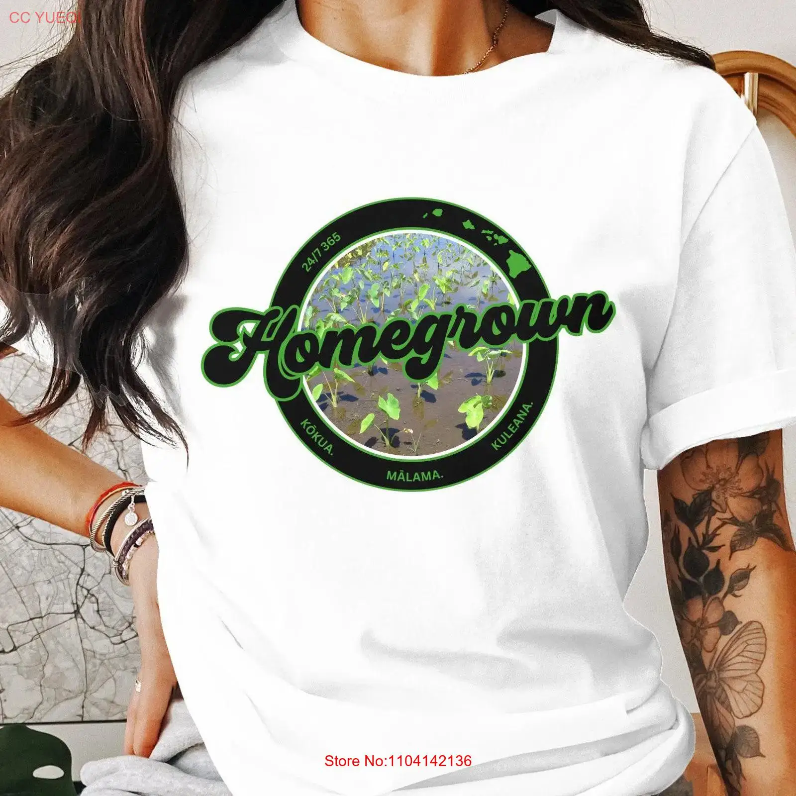 Hawaii Homegrown Logo T Shirt  – Sustainable Living Is recenzja i cena