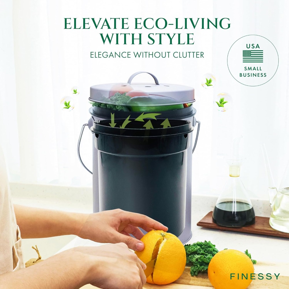 Indoor Compost Bin Kitchen Odo – Compost Bin Countertop recenzja i cena