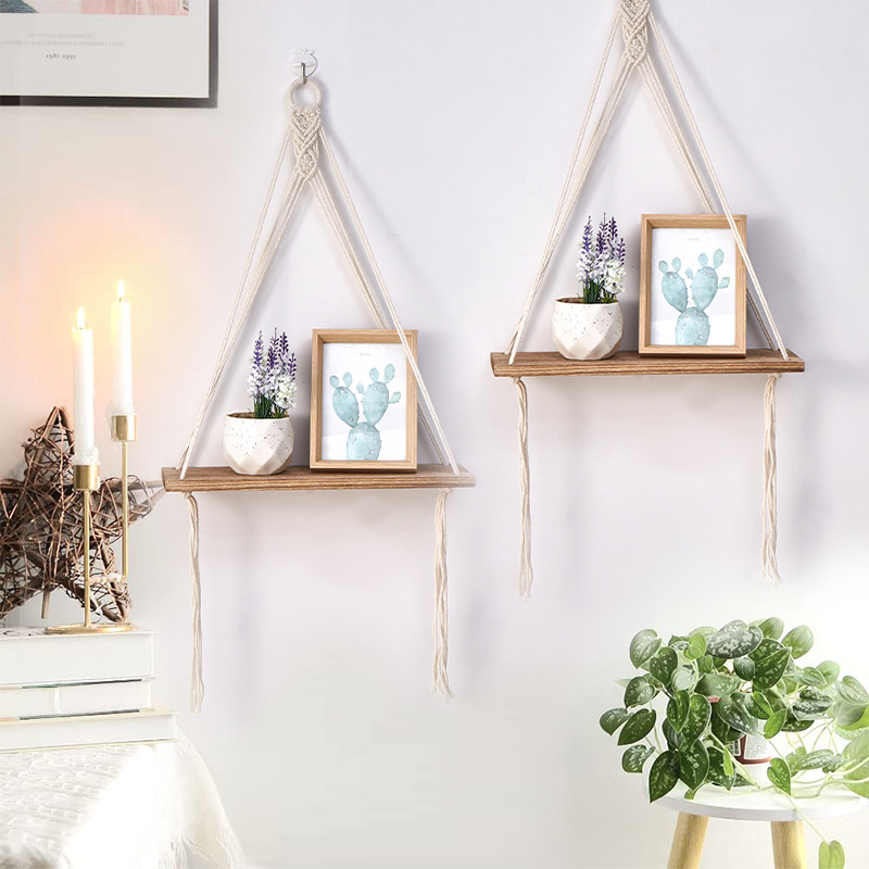 Boho Macrame Wall Shelf Handma – Sustainable Living Is recenzja i cena