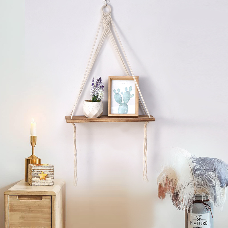 Boho Macrame Wall Shelf Handma – Sustainable Living Is recenzja i cena