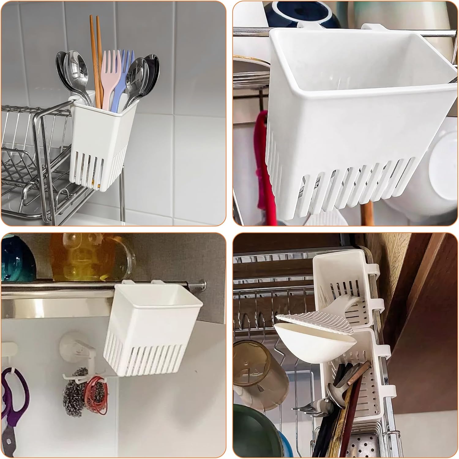 Cutlery Storage Rack with Cup  – Compost Bin Countertop recenzja i cena