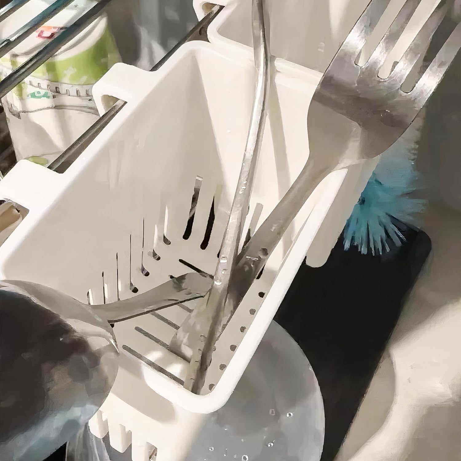 Cutlery Storage Rack with Cup  – Compost Bin Countertop recenzja i cena