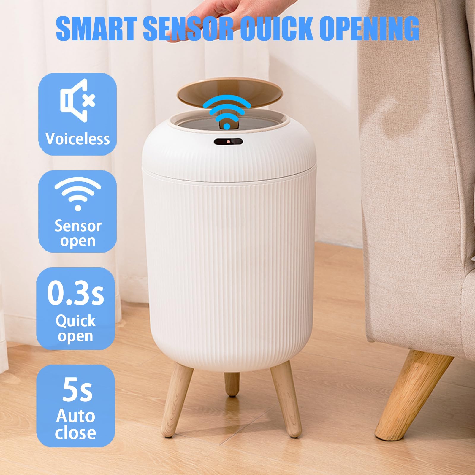 Automatic Trash Can with Lid,  – Compost Bin Countertop recenzja i cena