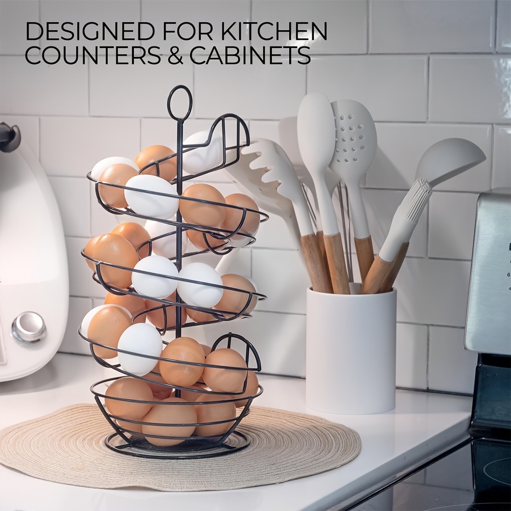 Metal Wire Spiral Egg Holder,  – Compost Bin Countertop recenzja i cena