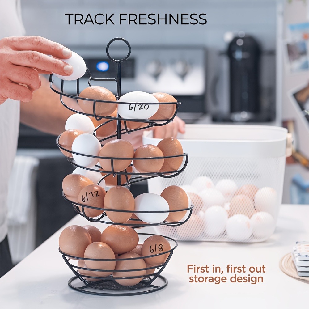 Metal Wire Spiral Egg Holder,  – Compost Bin Countertop recenzja i cena
