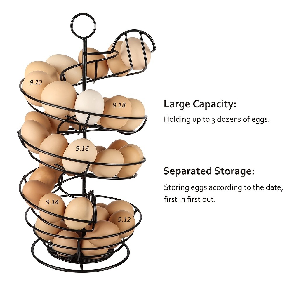 Metal Wire Spiral Egg Holder,  – Compost Bin Countertop recenzja i cena