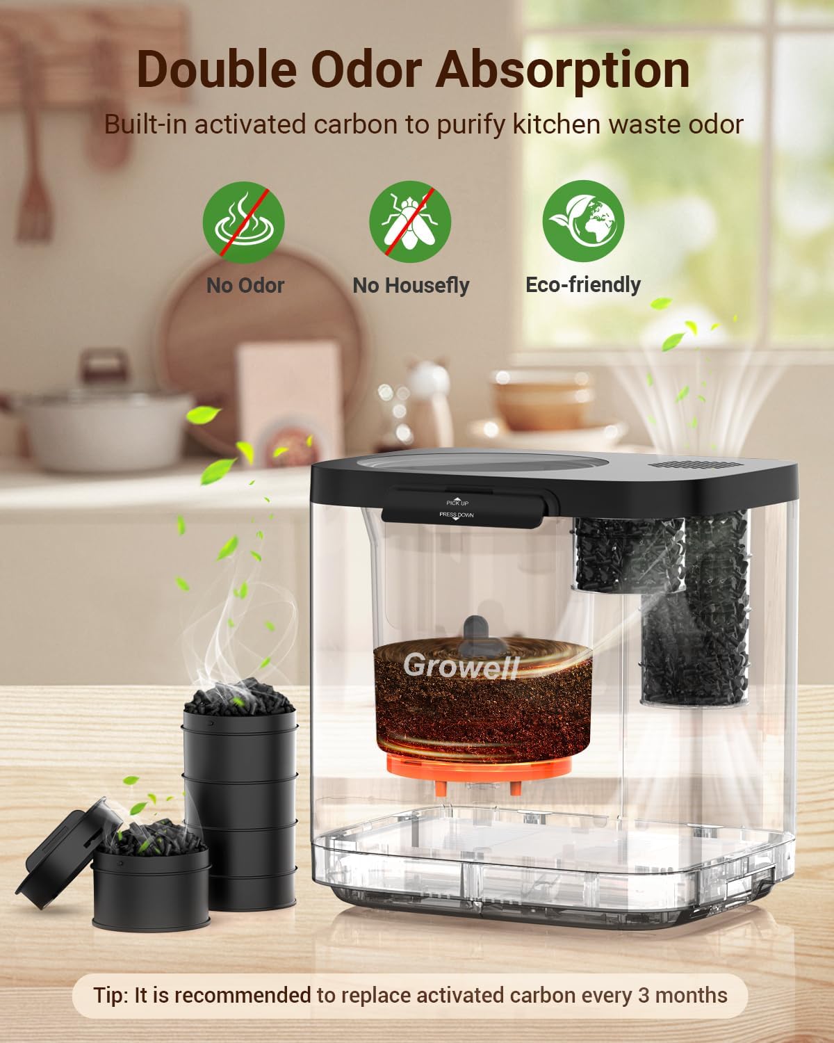4L Electric Kitchen Composter, – Compost Bin Countertop recenzja i cena