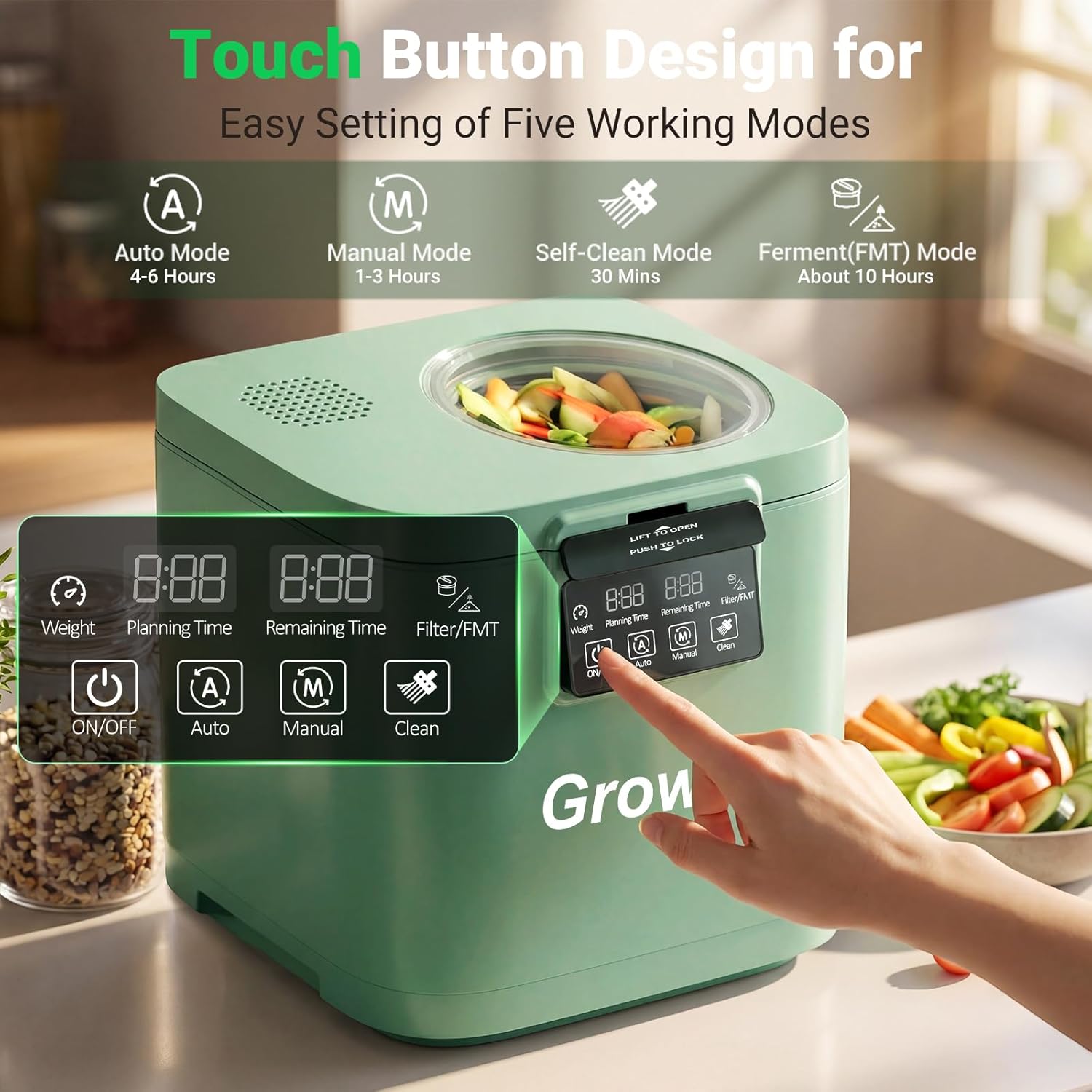 4L Electric Composter for Kitc – Compost Bin Countertop recenzja i cena