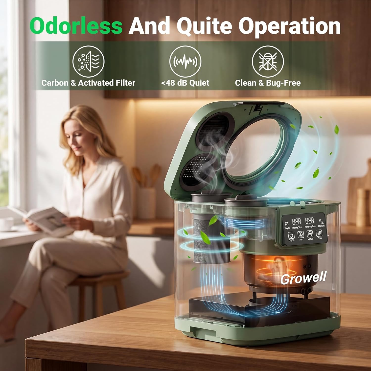 4L Electric Composter for Kitc – Compost Bin Countertop recenzja i cena